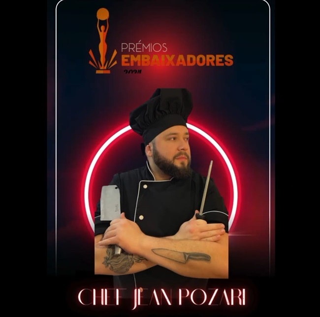 O Chef de cozinha Jean Pozari ser homenageado no Castelo de Palmela